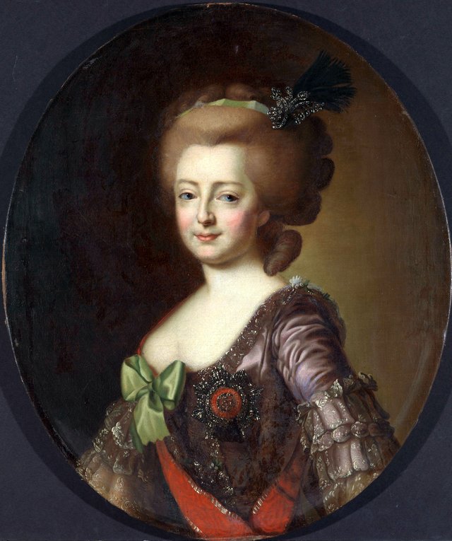 Maria Fjodorovna, keiserinne av Russland by Fyodor Rokotov