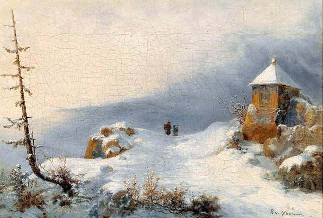 Winter Landscape by Remigius Adrianus Haanen