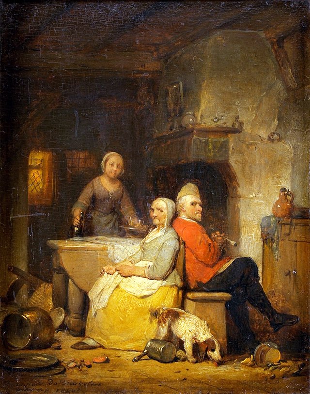 Der Haussegen hängt schief by Ferdinand de Braekeleer the Elder