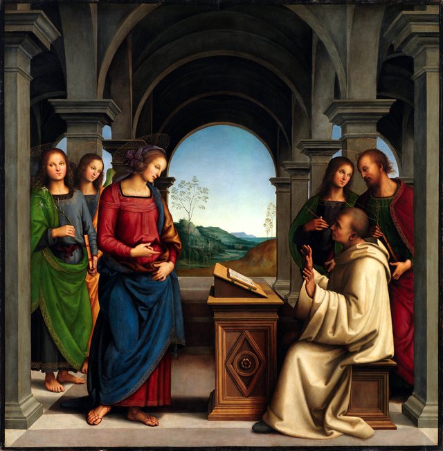 The Vision of Saint Bernard by Pietro Perugino