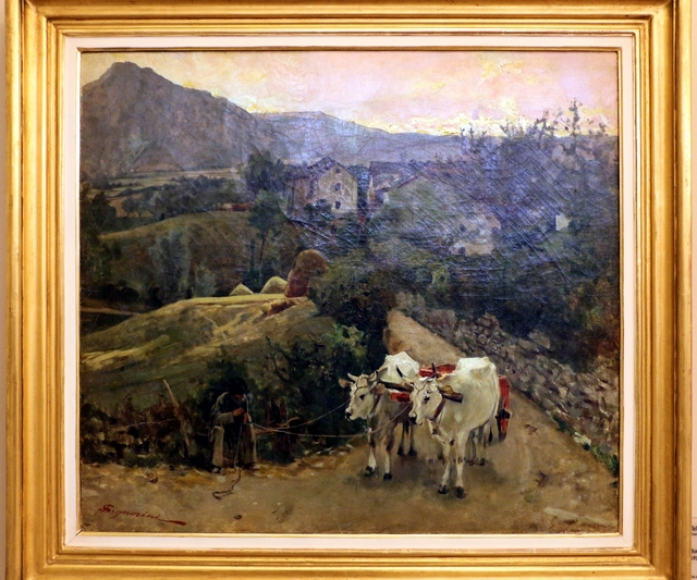 Oxen in Pietramala by Telemaco Signorini