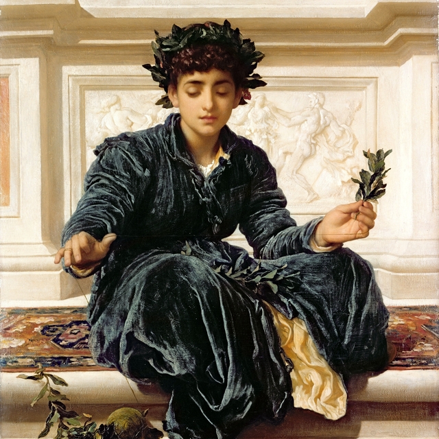 Weaving the Wreath by Frederic Leighton