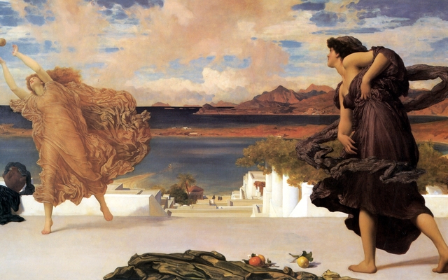 Greek Girls Playing Ball by Frederic Leighton