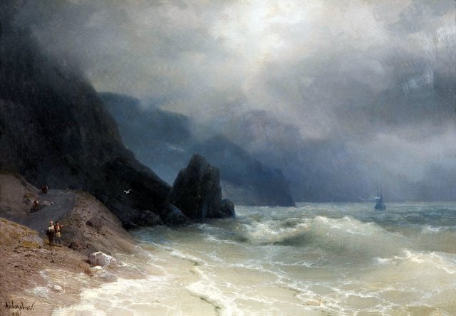 Sea coast by Ivan Aivazovsky