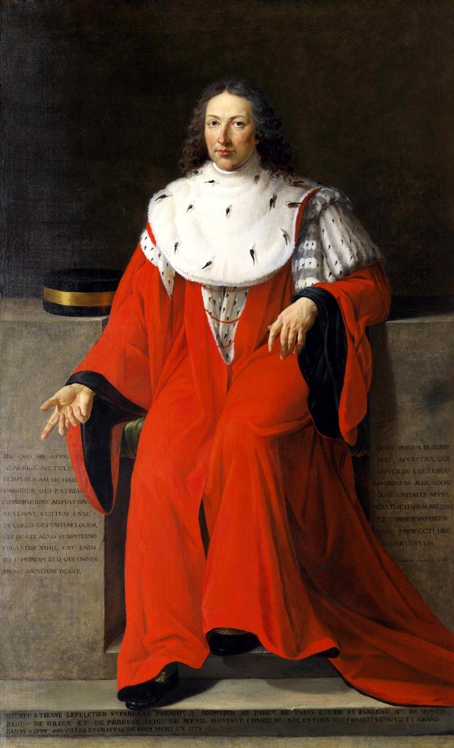 Posthumous Portrait of Michel-Etienne Le Peletier de Saint-Fargeau (1736–1778) by Marie-Guillemine Benoist