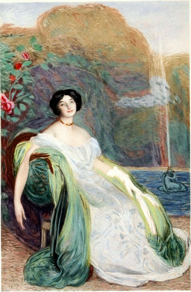 Portrait de Mademoiselle V. G. by Edmond Aman-Jean