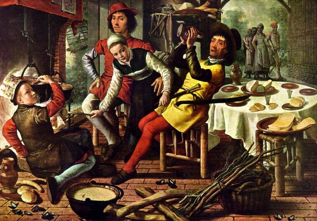 Peasants by the Hearth by Pieter Aertsen