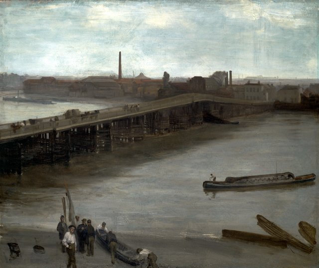 Brown and Silver: Old Battersea Bridge by James McNeill Whistler