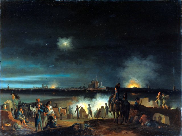 Bombardment of 's-Hertogenbosch (Den Bosch) by the French during the siege of 1794' by Joseph August Knip