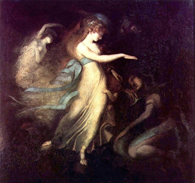 Prince Arthur and the Fairy Queen. by Henry Fuseli