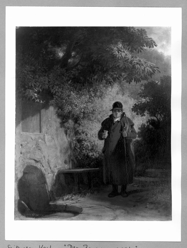 " using the mineral water,, by Carl Spitzweg