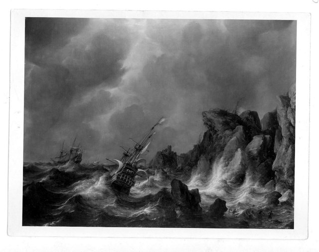 seascape in storm by Jan Abrahamsz Beerstraaten