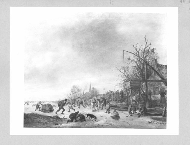 winterlandscape by Isaac van Ostade