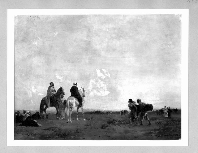 African scene by Eugène Fromentin