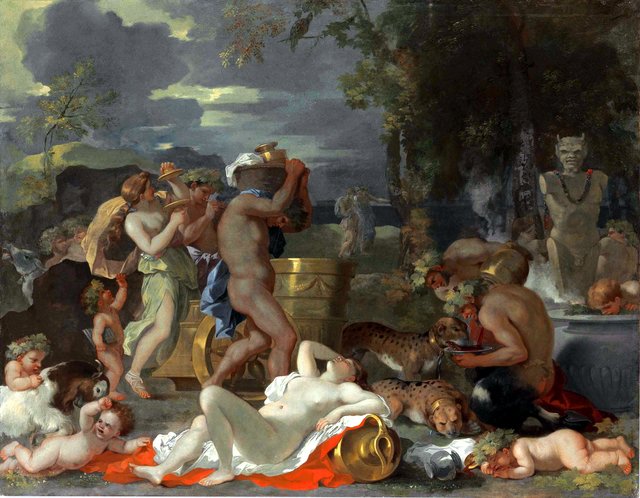 Bacchus and Ariadne on the Island of Naxos by Sébastien Bourdon