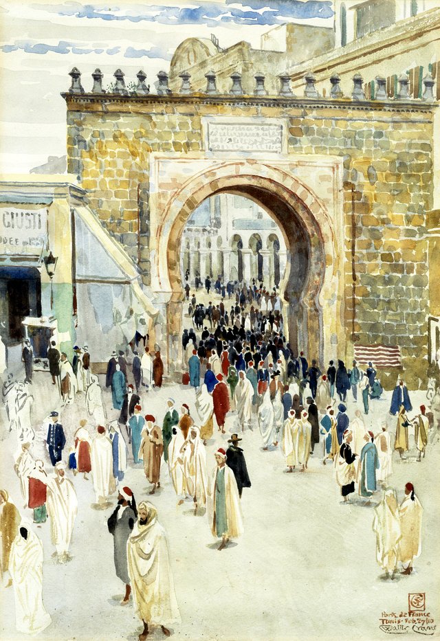 Porte de France Tunis by Walter Crane