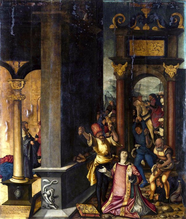Stoning of Saint Stephen by Hans Baldung Grien