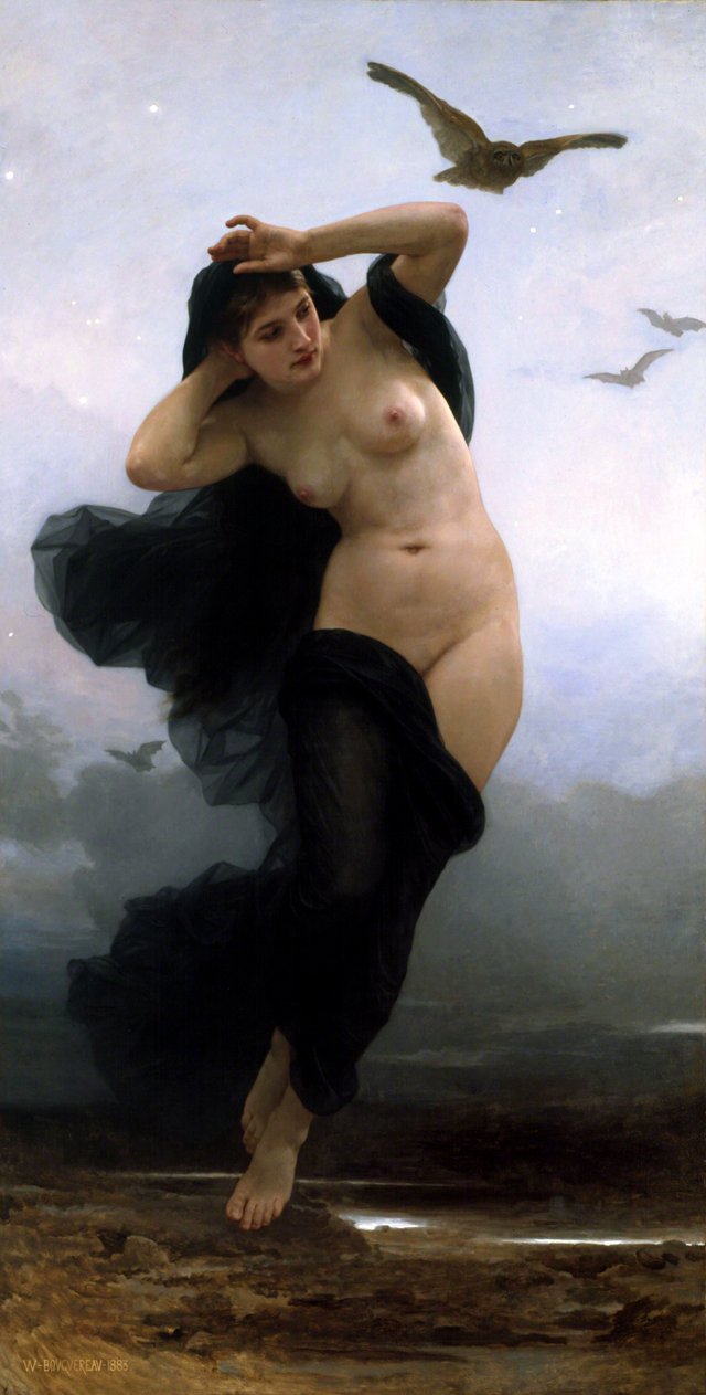 The night by William-Adolphe Bouguereau