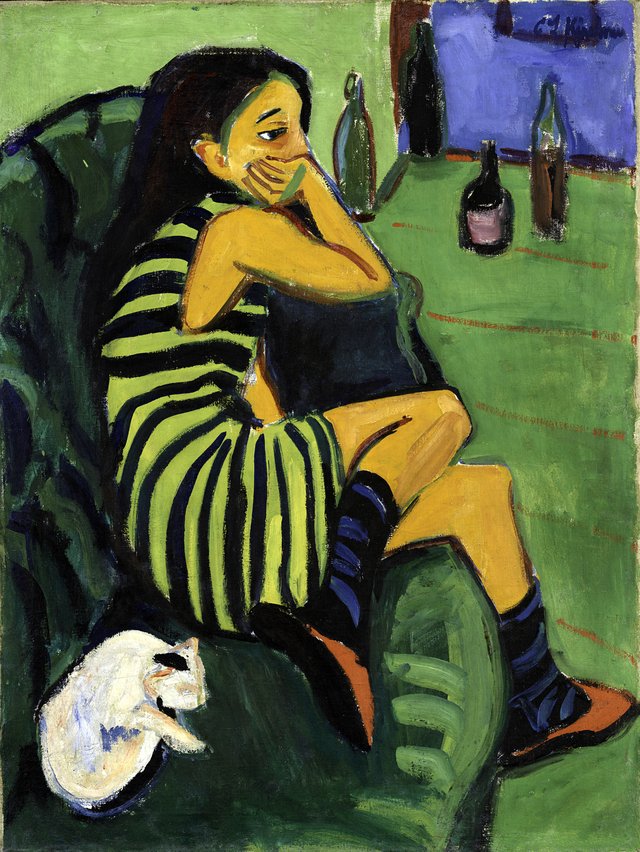 Artistin (Marcella) by Ernst Ludwig Kirchner