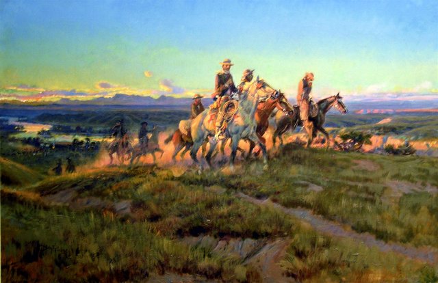 Oil by CM Russell by Charles Marion Russell