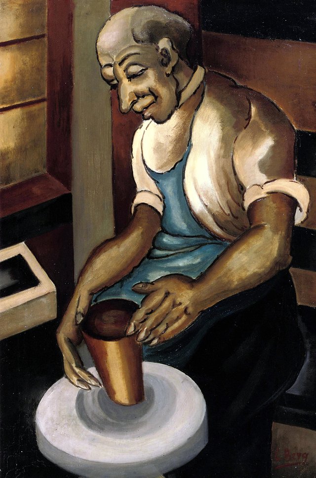 A potter by Else Berg