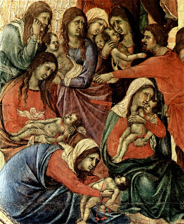 Bethlehem Mourns Children Killed by Herod by Duccio di Buoninsegna