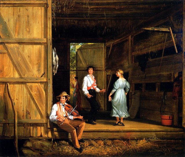 Dancing on the Barn Floor by William Sidney Mount