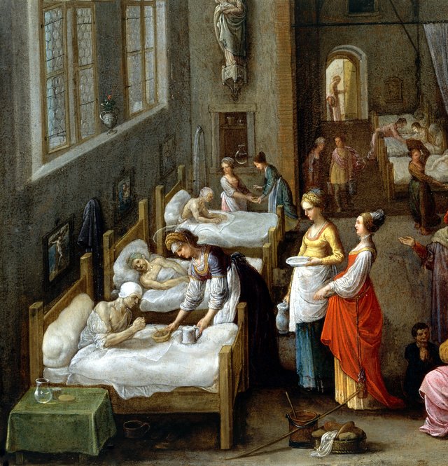 Elizabeth of Hungary Visiting a Hospital by Adam Elsheimer