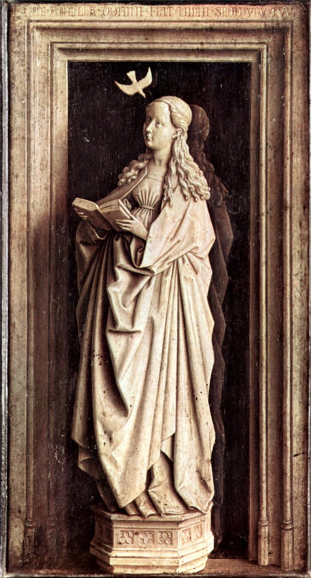 Mary with Holy Spirit by Jan van Eyck