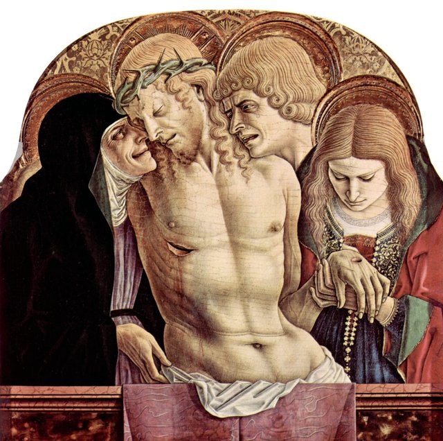Mourning the Death of Christ by Carlo Crivelli