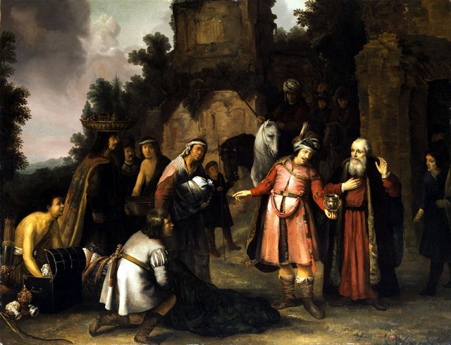 Naaman and Elisha by Abraham van Dijck