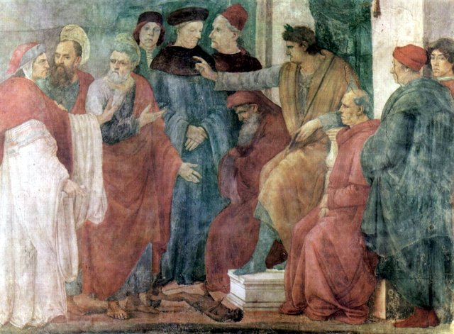 Peter and Paul Disputing Simon Magus by Filippino Lippi