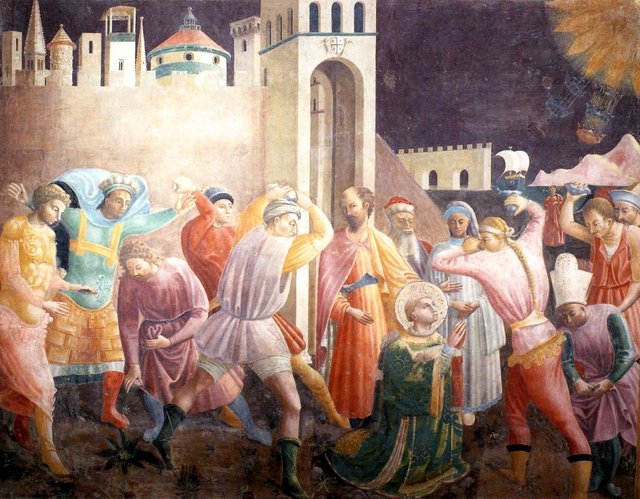 Stoning of Stephen by Paolo Uccello