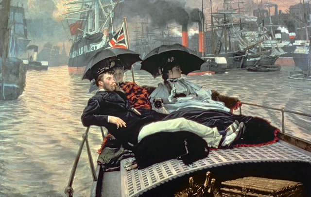 On the Thames by James Tissot