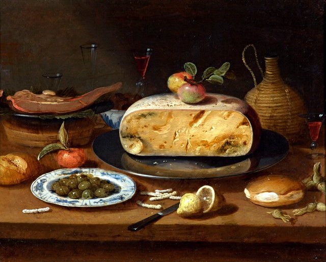 Still Life with Cheese by Jan van Kessel
