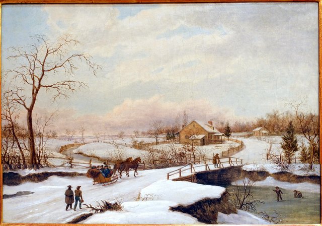 Winter Landscape by Thomas Birch