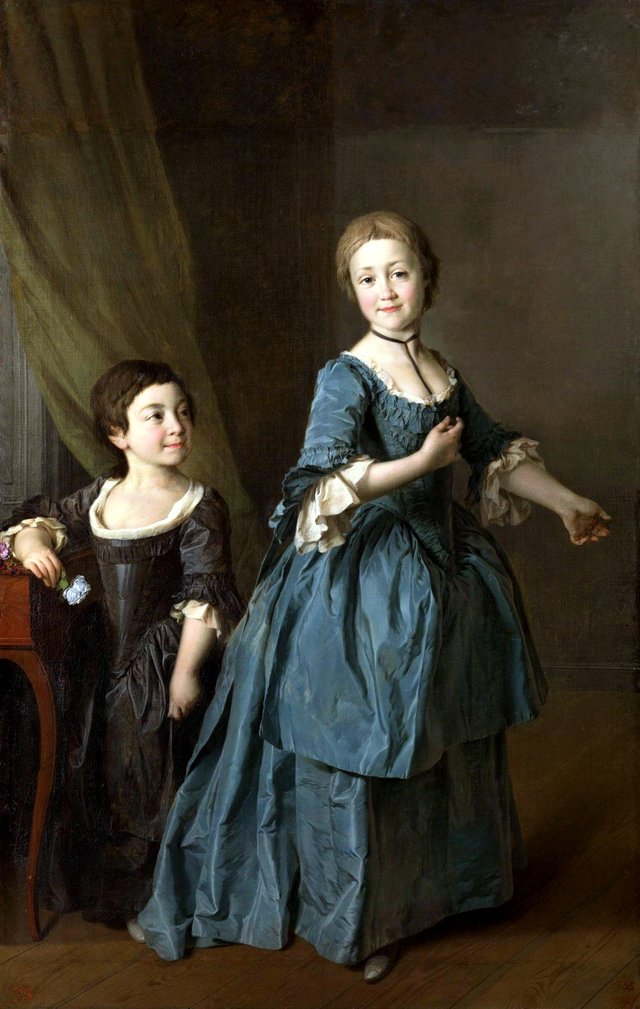 Portrait of the Princesses N.M. Davidova and F.S. Rzevskaja by Dmitry Levitzky