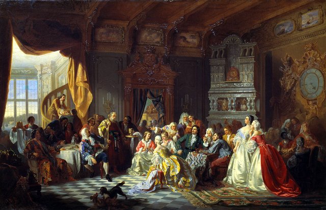 Tsar Peter I and his court by Stanisław Chlebowski