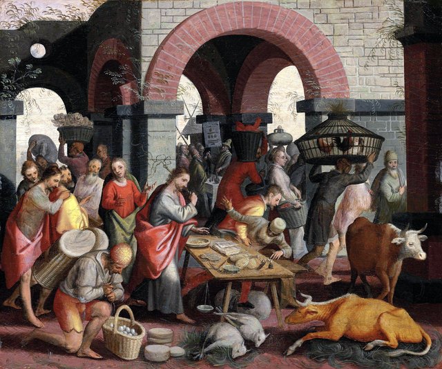 Cleansing of the Temple by Pieter Aertsen
