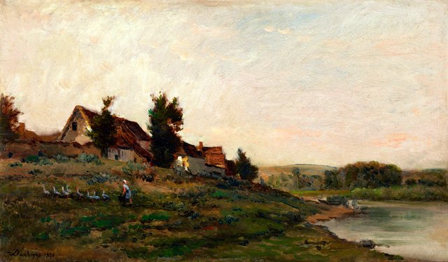 Le Chaumière by Charles-François Daubigny