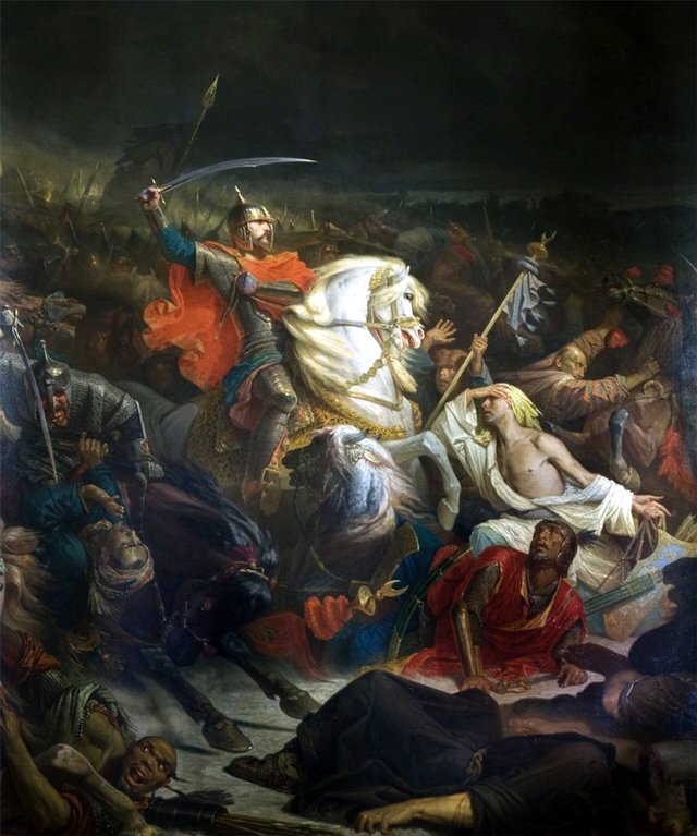 The Battle of Kulikovo (1849) by Adolphe Yvon