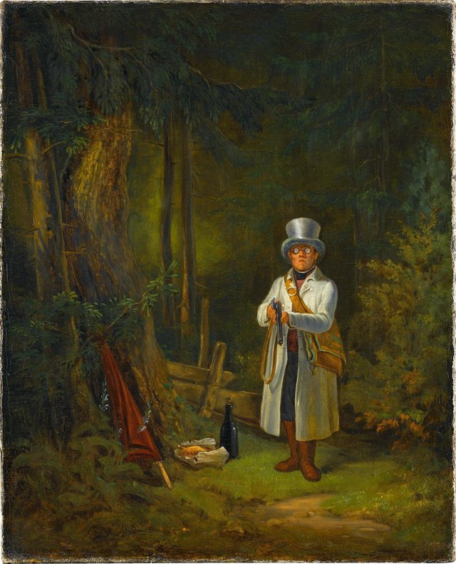 The Sunday hunter by Carl Spitzweg
