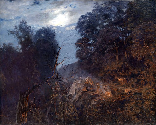 At dawn by Nikolay Nikanorovich Dubovskoy