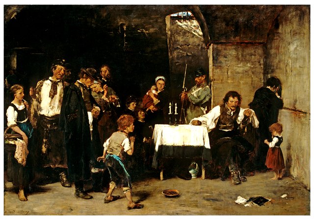 Condemned cell II by Mihály Munkácsy