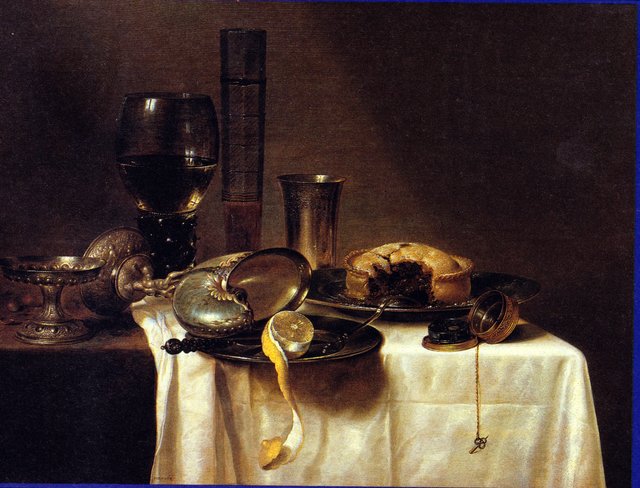Still life with Nautilus Cup by Willem Claesz. Heda