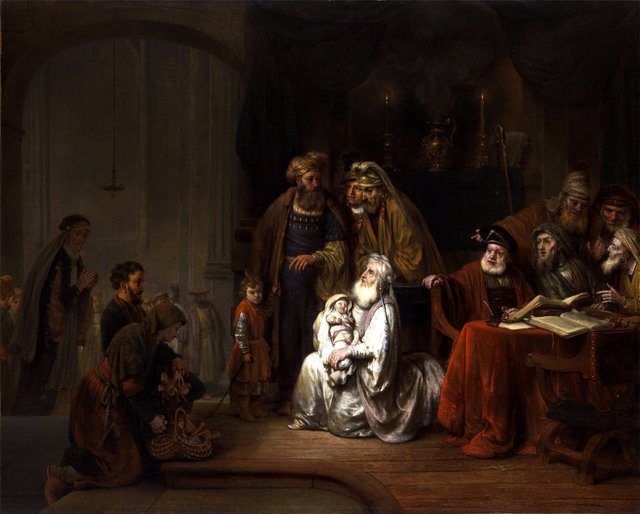 Simeon in the Temple by Gerbrand van den Eeckhout