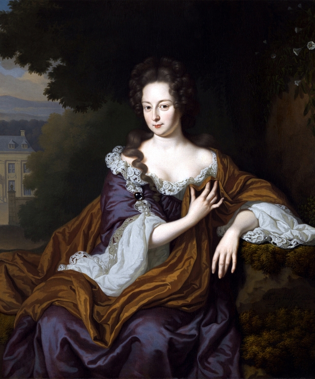 Portrait of Eva Suzanna Pellicorne (1670–1732) by Michiel van Musscher