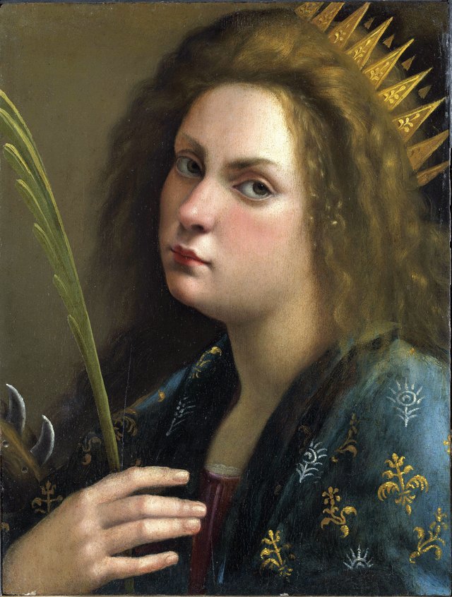 Self-Portrait as Saint Catherine of Alexandria by Artemisia Gentileschi