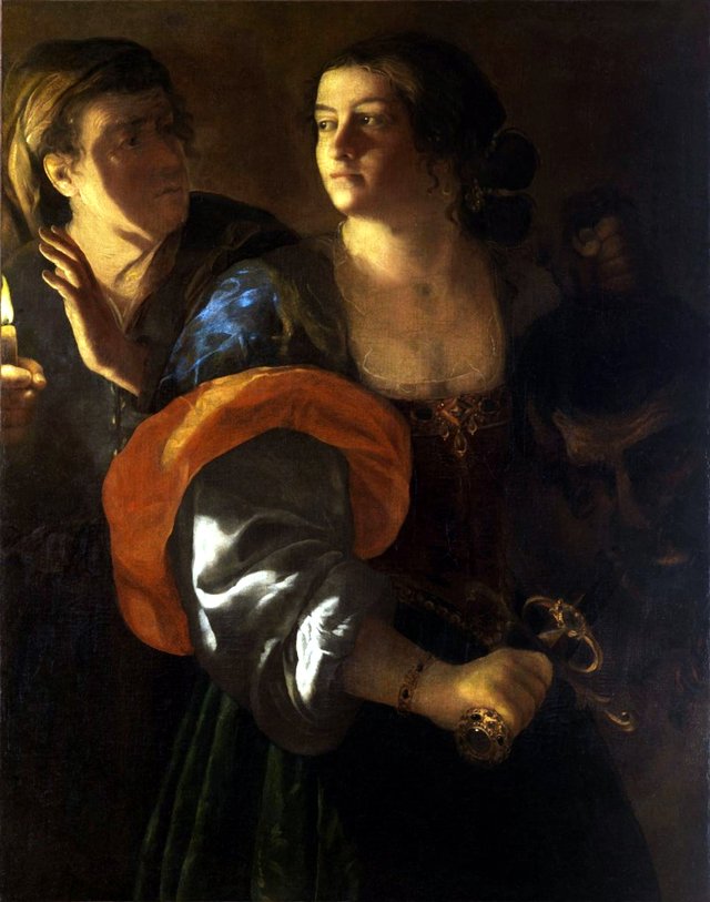 Judith carrying the head of Holofernes by Artemisia Gentileschi