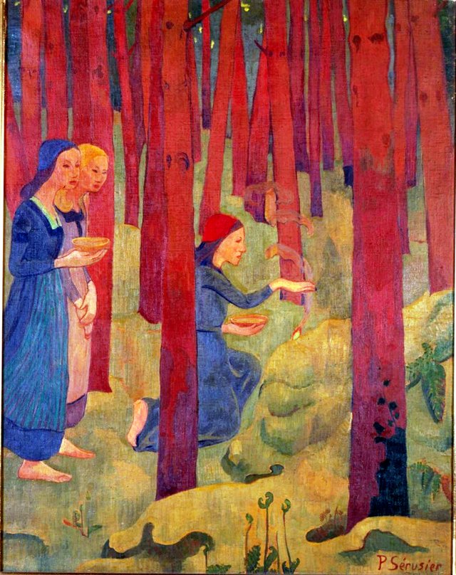 L'Incantation ou Le Bois sacré by Paul Sérusier